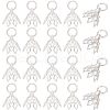 HOBBIESAY Brass Filigree Bead Cap Bails KK-HY0001-21-1