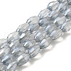 Electroplate Glass Beads Strands EGLA-J013-4X6mm-F33-1