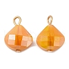 Imitation Jade Glass Pendants KK-Q777-04LG-1