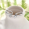 304 Stainless Steel Micro Pave Cubic Zirconia Hoop Earrings STAS-R004-03P-02-1