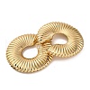 Iron Ring Hoop Earrings with 304 Stainless Steel Pin for Women EJEW-U028-07G-01-2