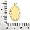 Brass Micro Pave Clear Cubic Zirconia Pendants KK-V011-51G-3