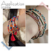 GOMAKERER 2250Pcs 15 Colors Glass Bugle Beads SEED-GO0001-06-6