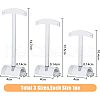 3 Sizes Transparent Acrylic T-Bar Riser Earring Display Stands EDIS-WH0029-21-2