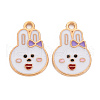 Alloy Enamel Pendants ENAM-N054-77D-3