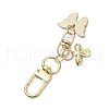 Butterfly Bees Alloy Enamel Pendant Decorations HJEW-JM02688-6