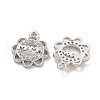 Mother's Day Brass Micro Pave Clear Cubic Zirconia Pendant KK-Z044-13P-2