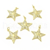Brass Micro Pave Cubic Zirconia Pendants KK-E068-VB103-2