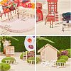 Ladder Unfinished Wooden Ornaments WOOD-WH0100-31-5
