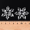 Transparent Acrylic Connector Charms TACR-T028-04C-4