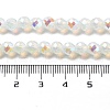 Electroplate Glass Beads Strands GLAA-A014-01F-4