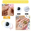 400Pcs 7 Styles Black & White Wiggle Googly Eyes Cabochons DIY Scrapbooking Crafts Toy Accessories KY-YW0001-66-3