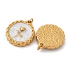 304 Stainless Steel Enamel Pendants STAS-U061-51G-02A-2
