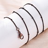 Brass Satellite Chains Necklaces for Women NJEW-D302-70R-3