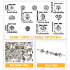  130Pcs 13 Styles Tibetan Style Alloy Beads FIND-TA0002-75-4