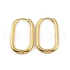 Ion Plating(IP) 304 Stainless Steel Oval Hoop Earrings X-EJEW-M218-02B-G-1