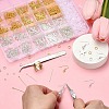 DIY Brass Earring Hooks Jewelry Making Finding Kit DIY-YW0008-63-4