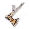 304 Stainless Steel Pendants STAS-M299-34AS-2