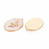 Brass Birth Floral Pendants KK-S364-283-2