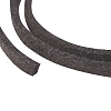 Coconut Brown Flat Faux Suede Cord X-LW-R003-07-3