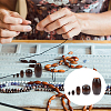 AHADERMAKER 250Pcs 5 Styles Dyed Natural Wood Beads WOOD-GA0001-40-6