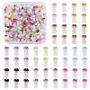 200Pcs 10 Colors Opaque Glass Beads GLAA-TA0001-20-1