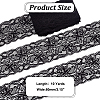 Polyester Elastic Flower Lace Trim Fabric DIY-WH0632-94A-2