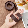 2M Flat Single Face Lychee Pattern Imitation Leather Band LC-WH0010-02A-02-3