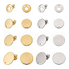 32Pcs 8 Styles 201 Stainless Steel Stud Earring Findings STAS-TA0001-93-2