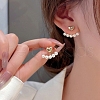 Alloy Imitation Pearl Stud Earrings for Women WG29476-19-1