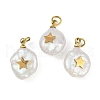 Natural Keshi Pearl Pendants STAS-Z136-01G-03-1