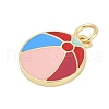 Brass Enamel Pendants KK-G522-06G-2