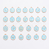 Initial Letter A~Z Alphabet Enamel Charms ENAM-X0018-02-1