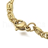 304 Stainless Steel Lumachina Chain Star of David Pendant Necklaces NJEW-S003-03G-4