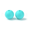 Round Food Grade Eco-Friendly Silicone Focal Beads SIL-F003-01E-3