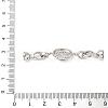 Brass Micro Pave Clear Cubic Zirconia Fold Over Clasps KK-U059-39P-3