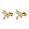 Ion Plating(IP) 304 Stainless Steel Stud Earring Findings STAS-I206-10G-1