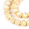 Electroplate Glass Beads Strands EGLA-T021-8mm-15-13-3