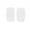Transparent Crackle Acrylic European Beads CACR-S010-09-2