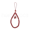 Natural Carnelian Mobile Straps HJEW-JM03420-01-2