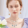 UNICRAFTALE 80Pcs 8 Colors Zinc Alloy with Cubic Zirconia Pendants FIND-UN0016-09-6