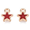 Alloy Enamel Star Charms ENAM-N054-69C-NR-2