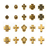 Craftdady 100Pcs 10 Style Tibetan Style Zinc Alloy Beads FIND-CD0001-38-3