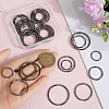 SOFPLATE 40Pcs 4 Styles Zinc Alloy Linking Rings FIND-SP0002-79B-3
