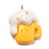 Opaque Resin Imitation Food Pendants CRES-D019-01C-1