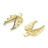 Wings Brass Micro Pave Cubic Zirconia Pendants KK-M325-11G-2