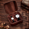 PU Imitation Leather Watch Boxes with Zipper CON-WH0084-91-5
