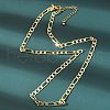 Brass Figaro Chain Necklaces NJEW-A042-13G-5