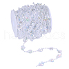 Acrylic Beads Chains CHAC-WH0001-06-1