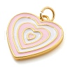 Brass Enamel Pendants FIND-A046-01B-2